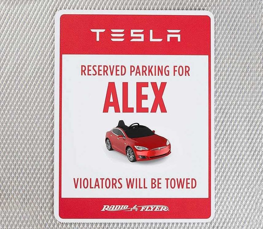 Toys And Accessories Radio Flyer | Tesla Model S For Kids Parking Sign