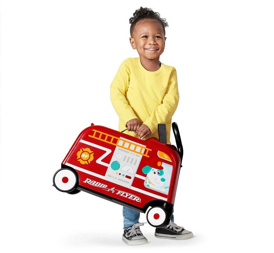 Toys And Accessories Radio Flyer | 3-In-1 Happy Trav'Ler: Fire Truck With Lights And Sounds