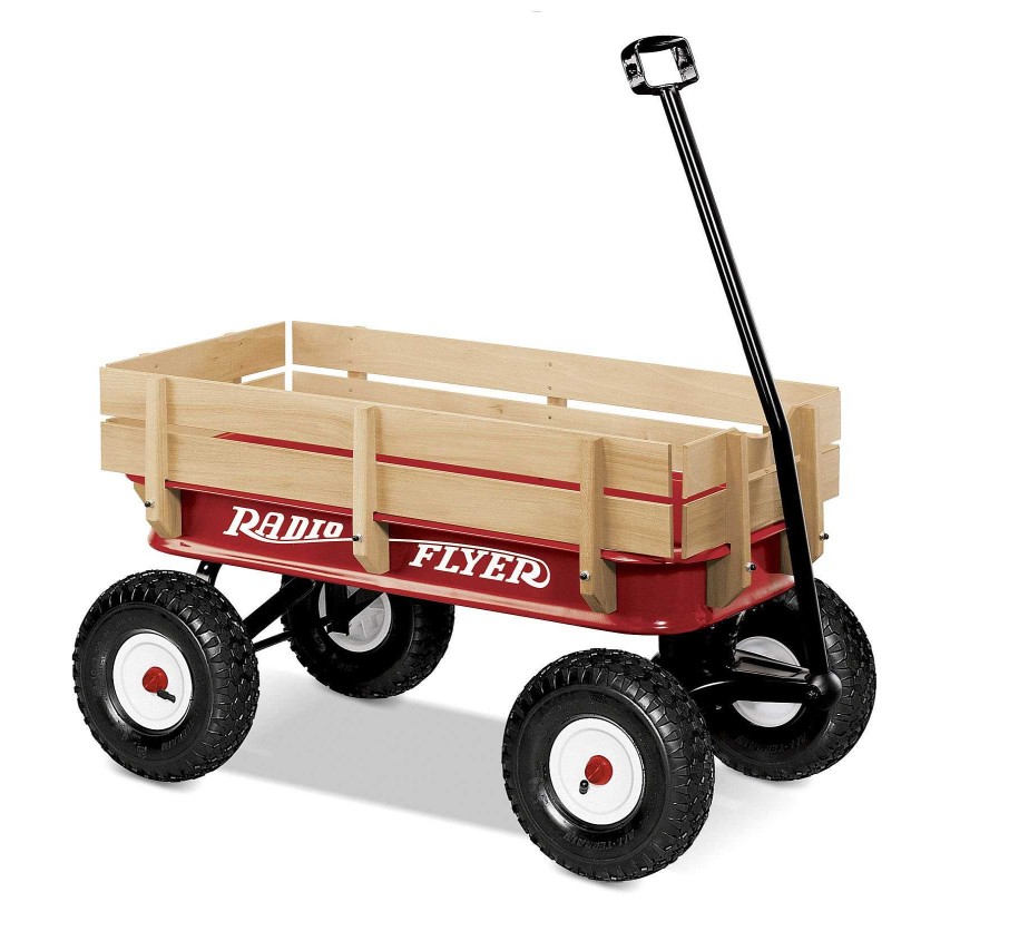 Toys And Accessories Radio Flyer | All-Terrain Steel & Wood Wagon