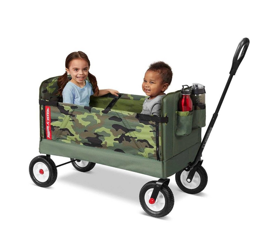 Toys And Accessories Radio Flyer | 3-In-1 Off-Road Ez Fold Camo Wagon