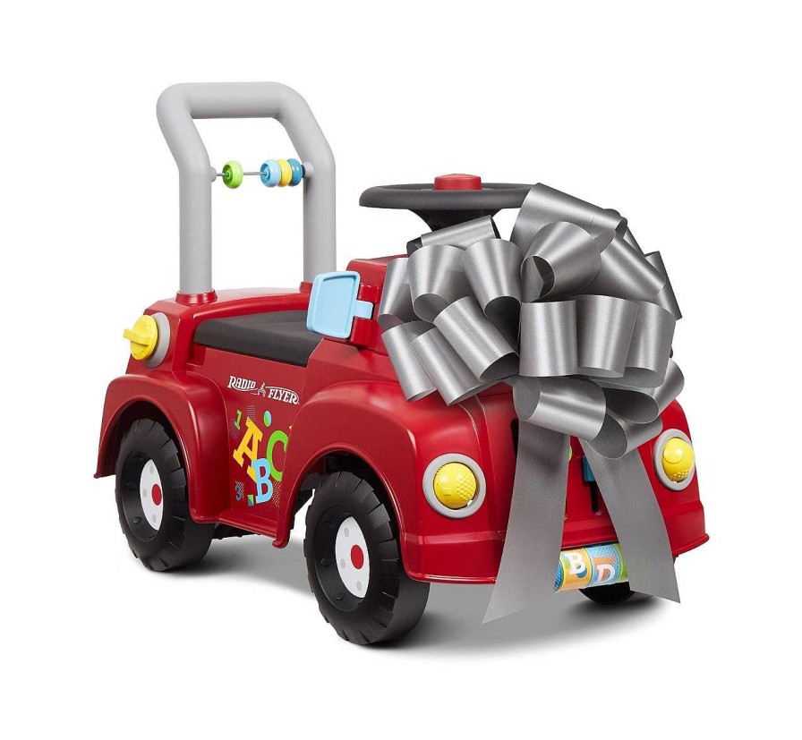 Toys And Accessories Radio Flyer | 9" Medium Silver Gift Bow