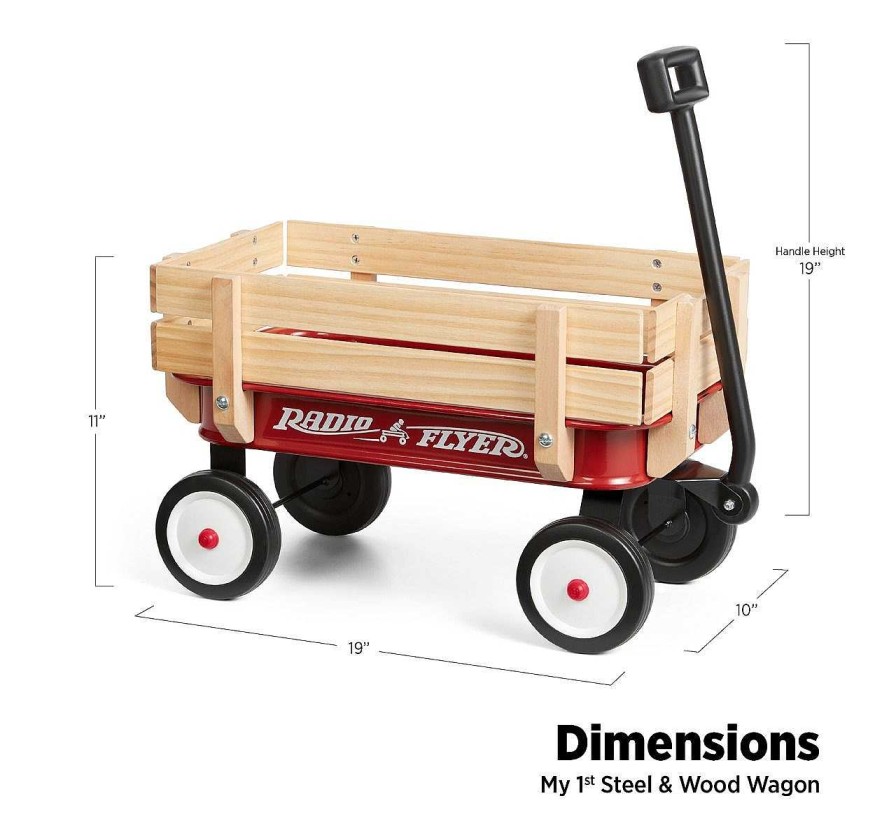 Toys And Accessories Radio Flyer | My 1St Steel & Wood Wagon